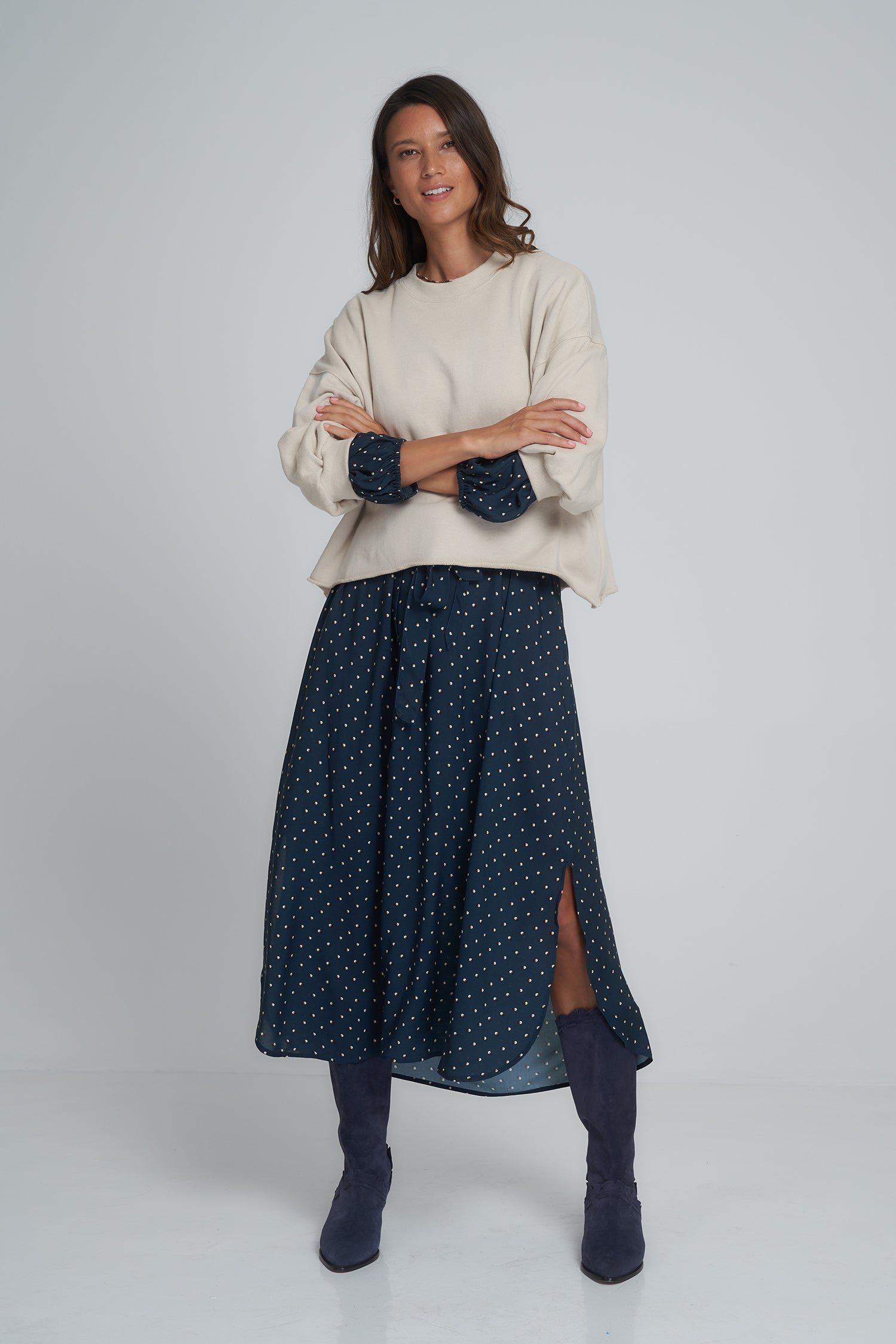 Celine Top - Oatmeal