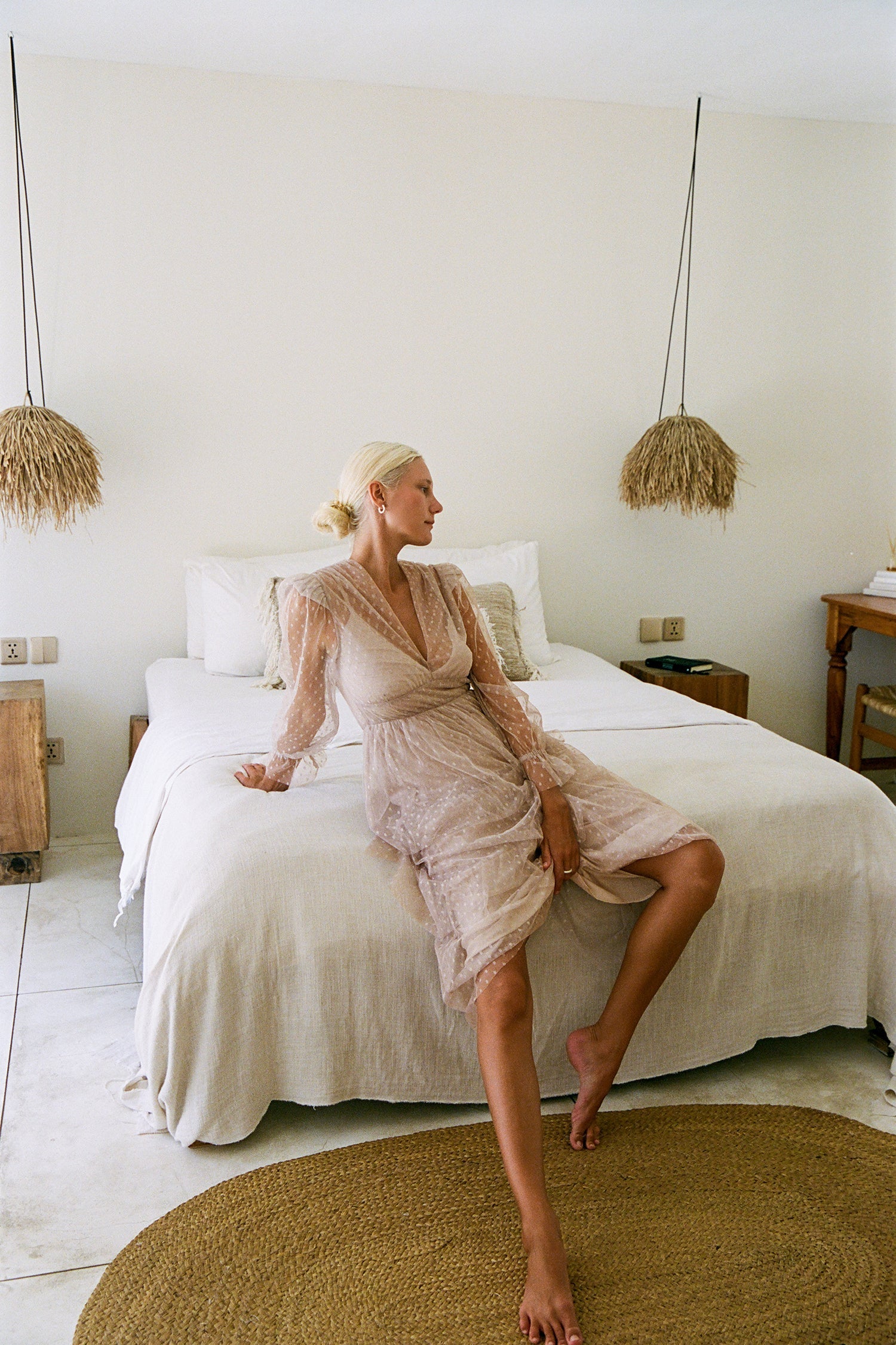 Regina Dress - Pink Taupe