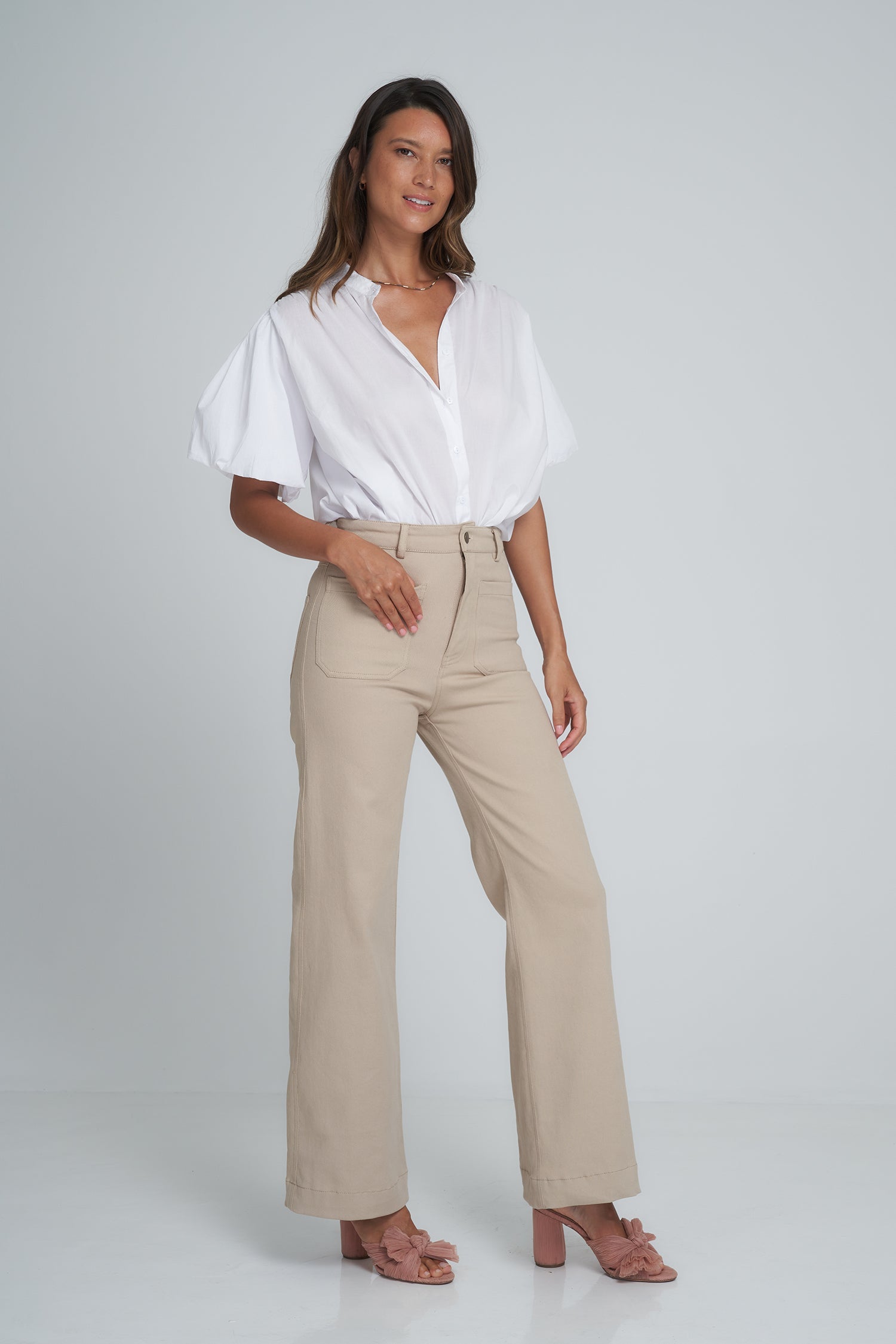 Bess Denim Jean - Dusty Rose