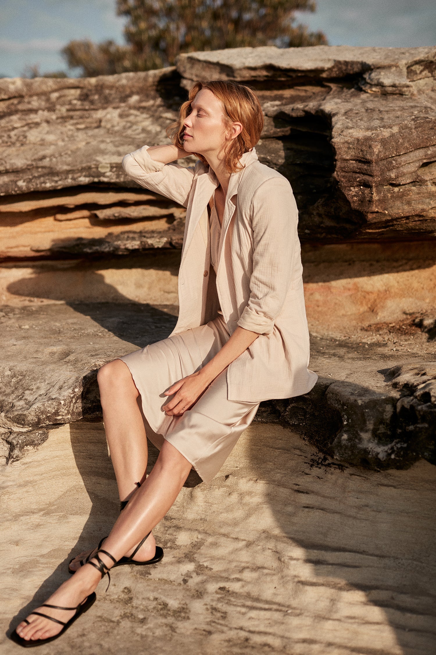 Odilla Blazer - Sandstone