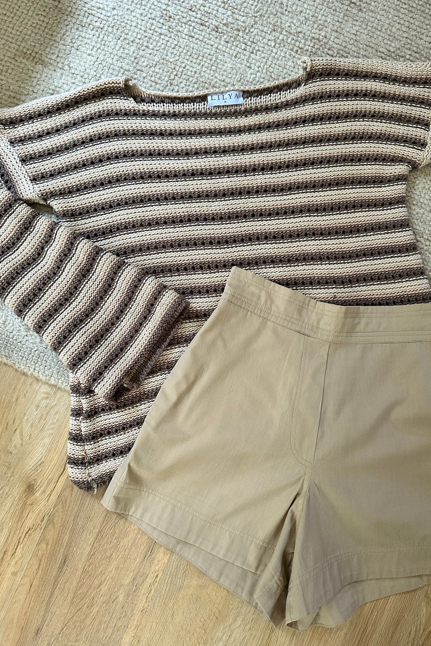 Collectiva Stripe Knit Top - Earth Stripe