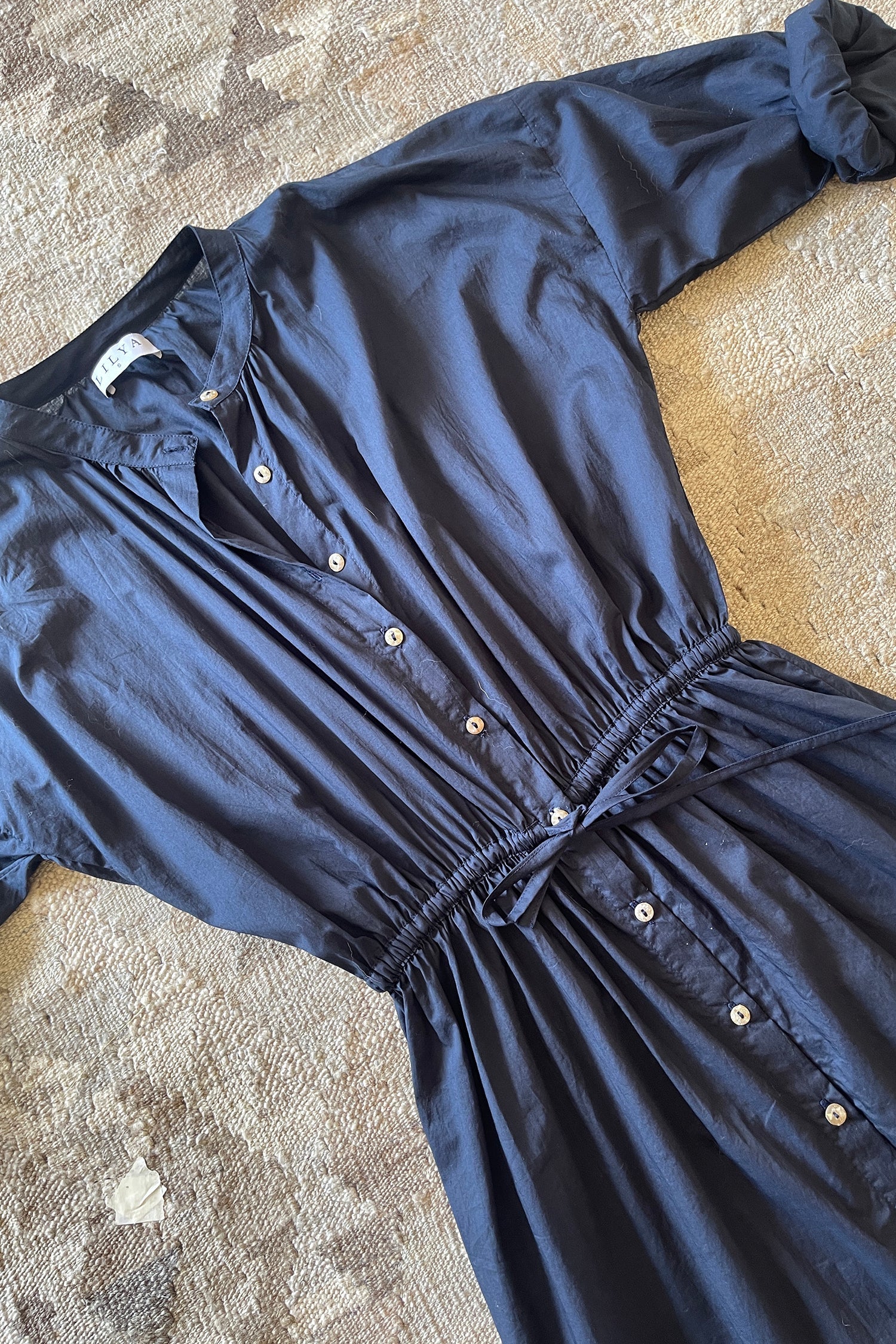 Ginger Shirt Dress - Navy